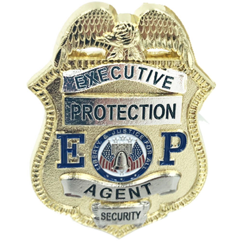 BL2-012A Large 2.75 inch full size Executive Protection Agent Security Officer Enforcement Uniform Wallet Pin