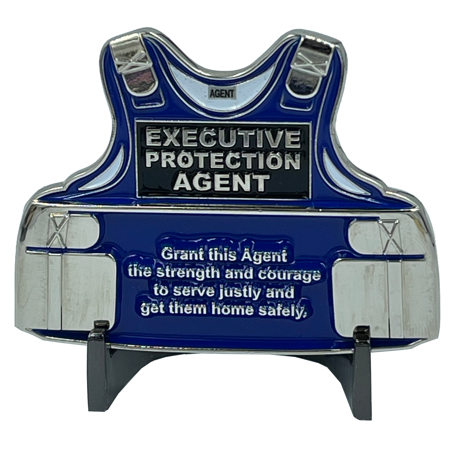 EL8-008 Executive Protection Agent Prayer Body Armor Challenge Coin Body Guard Security Operator Enforcement