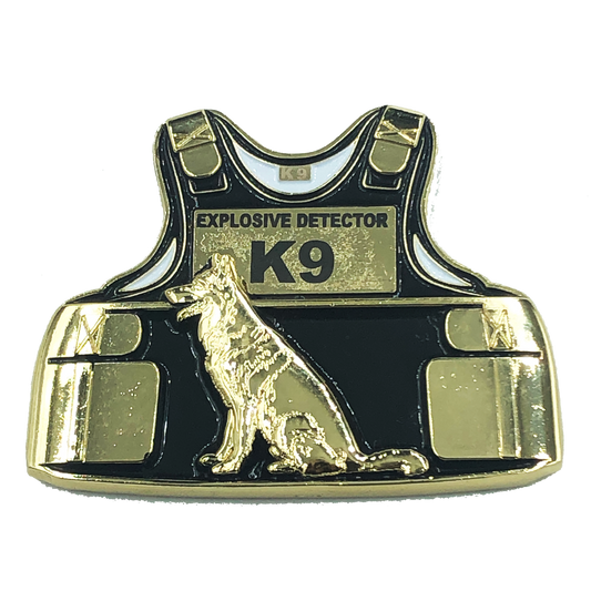 F-001 Explosives Detector K9 Police Body Armor Disney Security tab