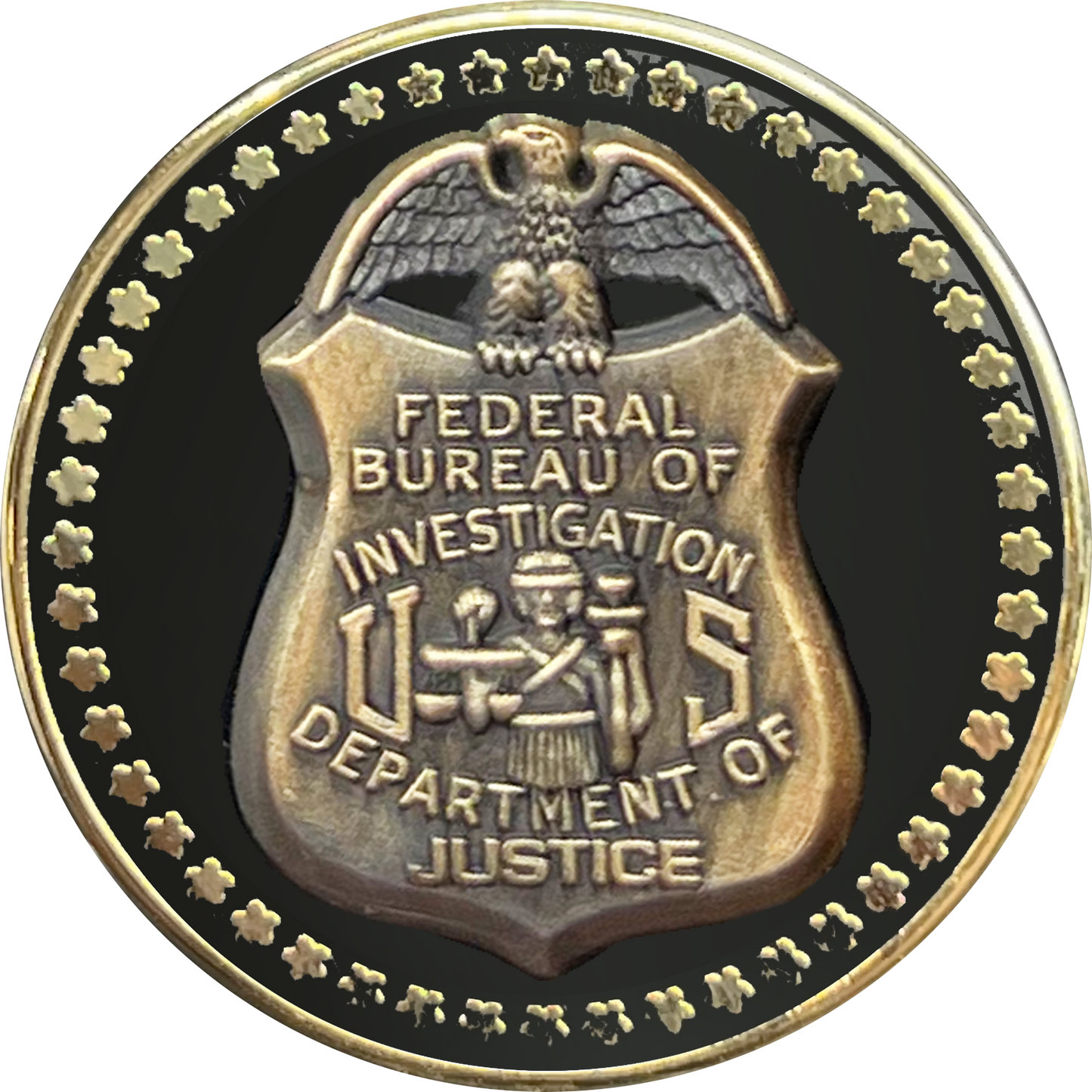 BFP-007 FBI Special Agent Investigator Analyst Lapel Pin cloisonné with dual pin posts