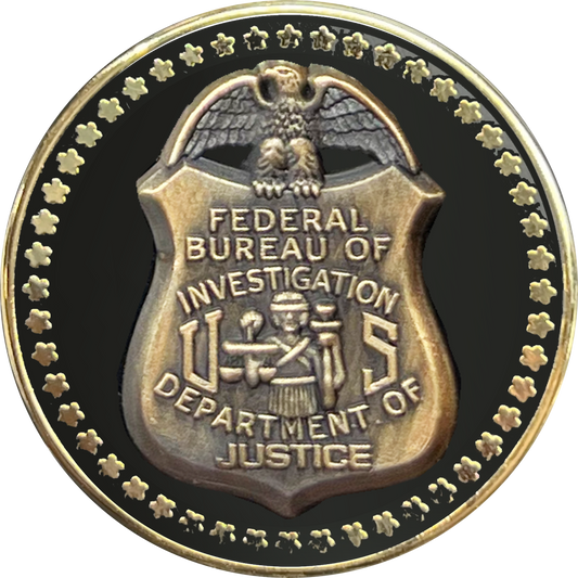 BFP-007 FBI Special Agent Investigator Analyst Lapel Pin cloisonné with dual pin posts