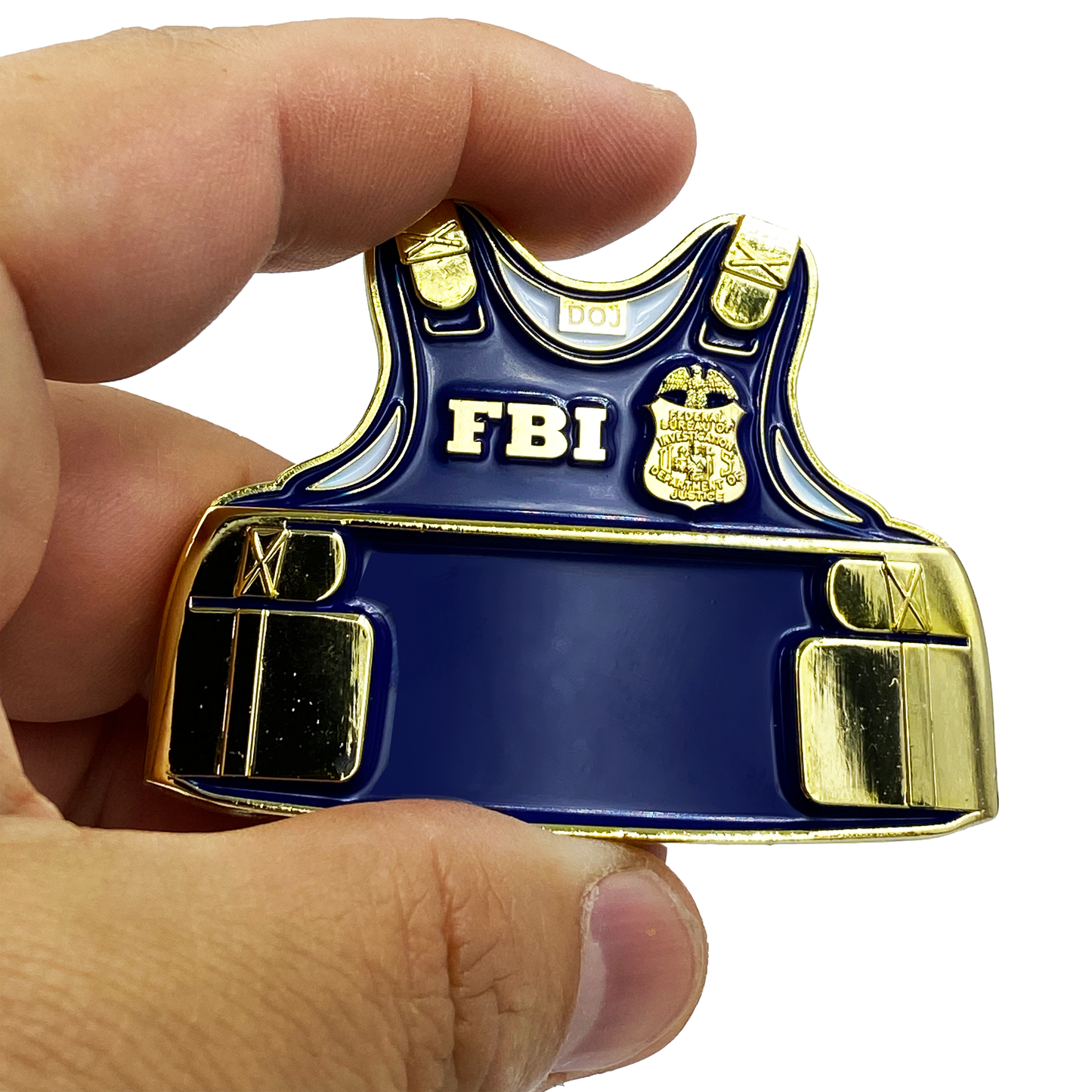 CL7-17 FBI Special Agent Body Armor Challenge Coin Thin Blue Line DOJ Police