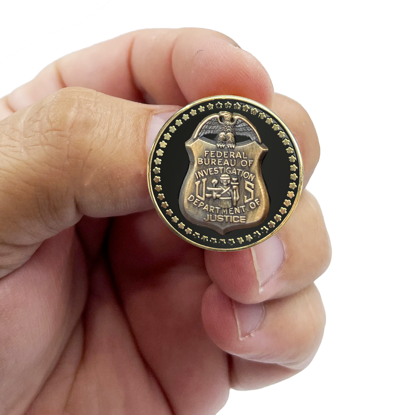 BFP-007 FBI Special Agent Investigator Analyst Lapel Pin cloisonné with dual pin posts