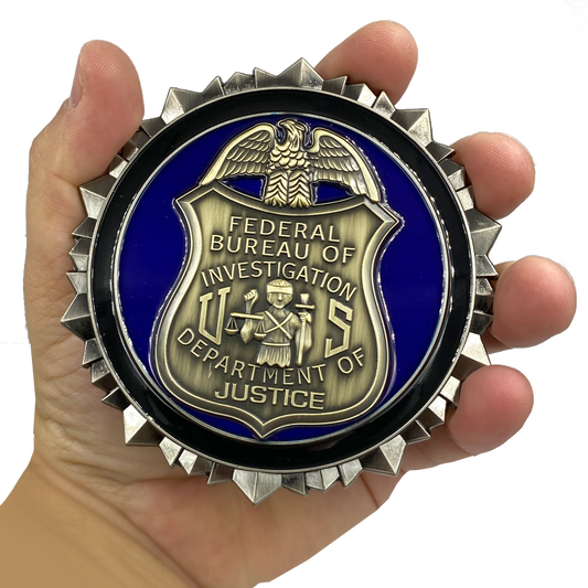 EL9-005 FBI Challenge Coin Special Agent Intel Analyst Federal Thin Blue Line