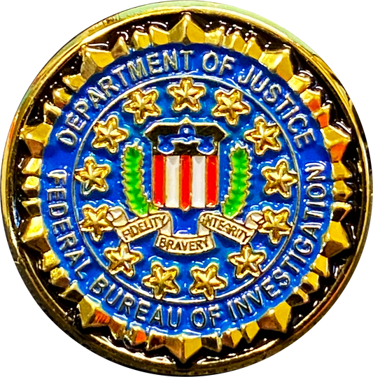 M-29 FBI lapel pin with deluxe locking safety clasp