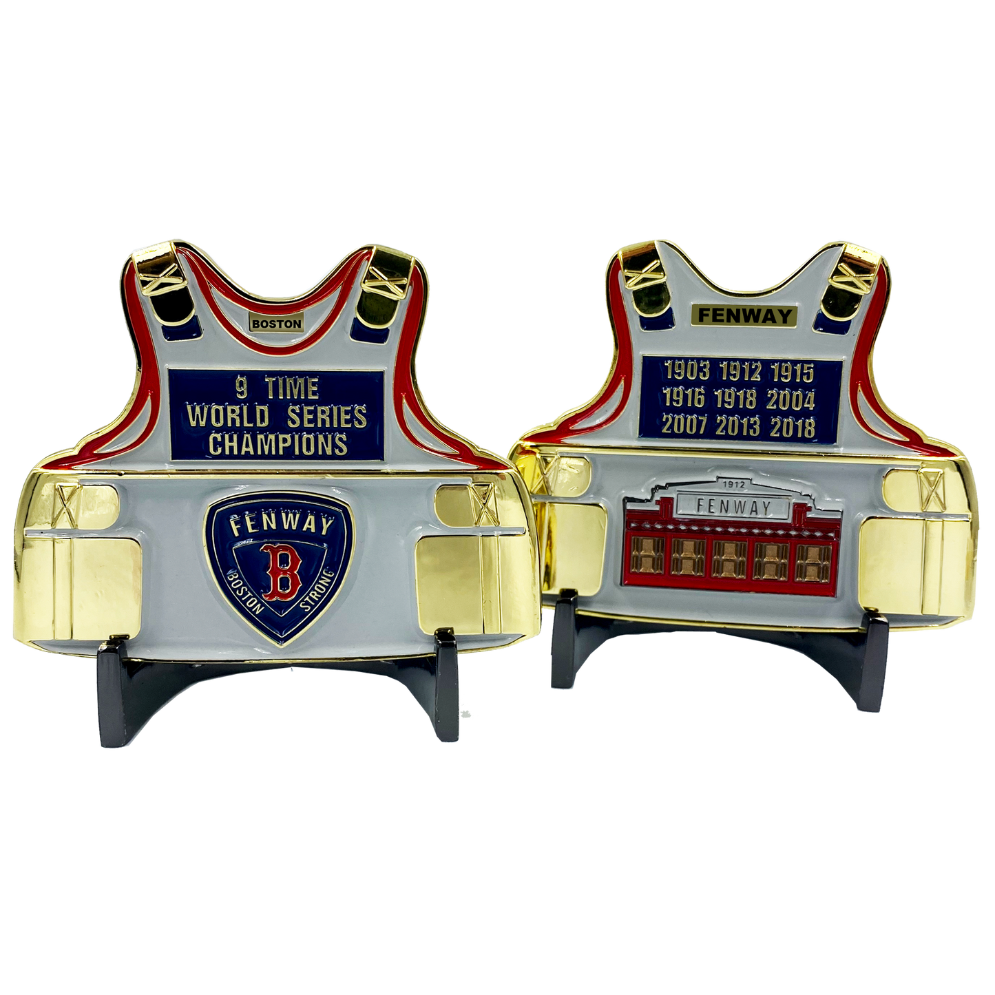 BB-004 Fenway Park Boston Red Sox Police Challenge Coin Thin Blue Line Boston Strong medallion