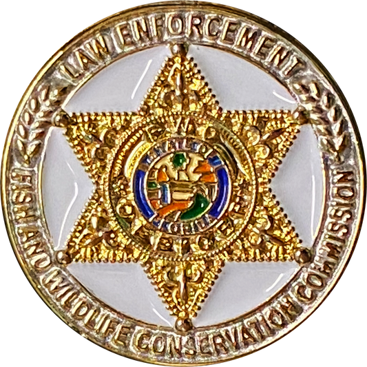 CL2-14 Florida Fish and Wildlife Conservation Commission Pin with deluxe spring loaded clasp Centers FWC Police