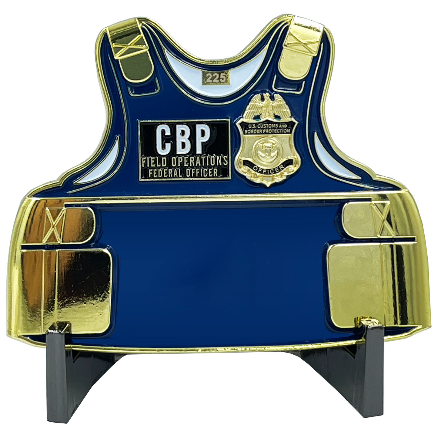 EL6-007 Field Ops CBP Officer CBPO Fild Ops Body Armor 3D Challenge Coin