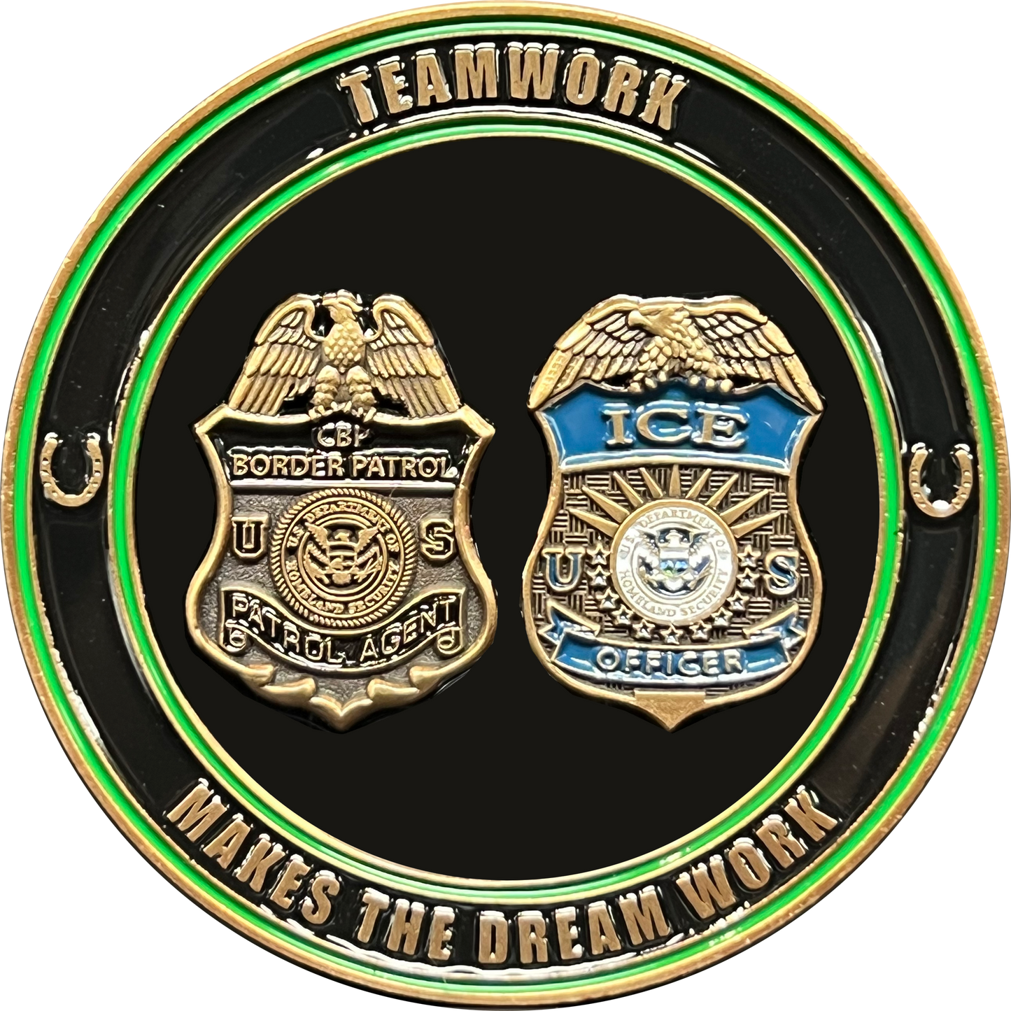 DL13-003 ICE and Border Patrol Border Crisis Joint Operations Challenge Coin 2021 2022