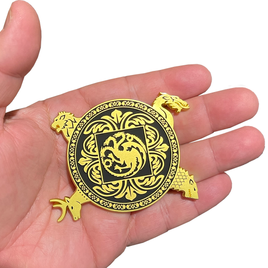 EL7-05 GoT challenge coin Game of Thrones Targaryen Lannister Baratheon Stark