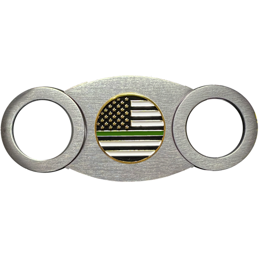 CTR-BX-01 THIN GREEN LINE Cigar Cutter CBP Border Patrol Army Marines Deputy Sheriff