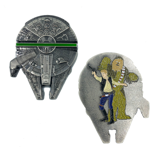 DL5-03 Thin Green Line Millenium Challenge Coin Sheriff Army Border Patrol Security Army Rogue