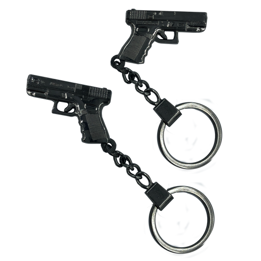 CL5-004 Black nickel plated challenge coin keychain NYPD FBI DEA CBP Secret Service Police