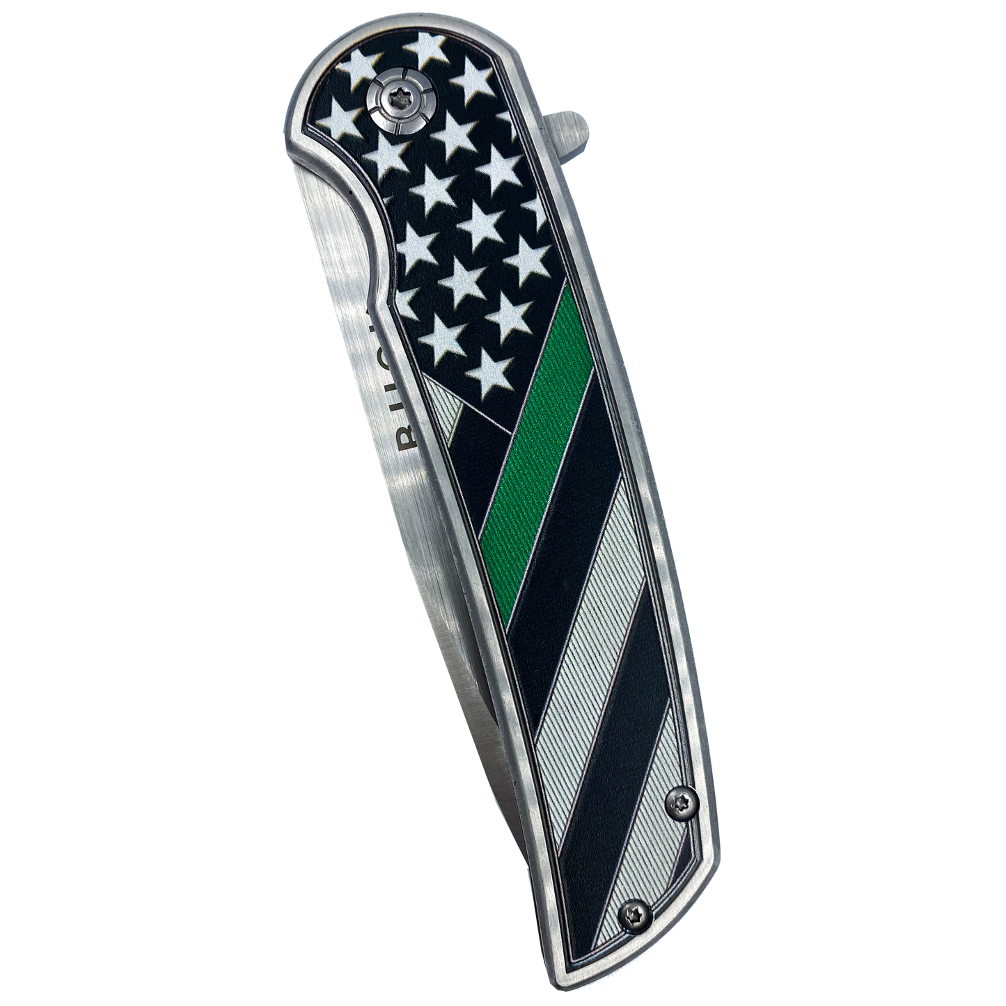 BL1-01 Thin Green Line pocket tool Police Law Enforcement Army Marines Border Patrol Security Rescue Tactical Survival