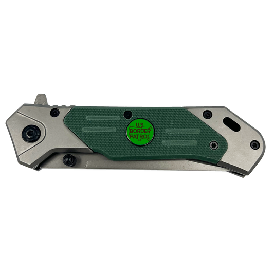 GB2-004 Border Patrol tactical pocket knife BPA Rescue Tool Steel Blade Patrol Agent CBP Bortac