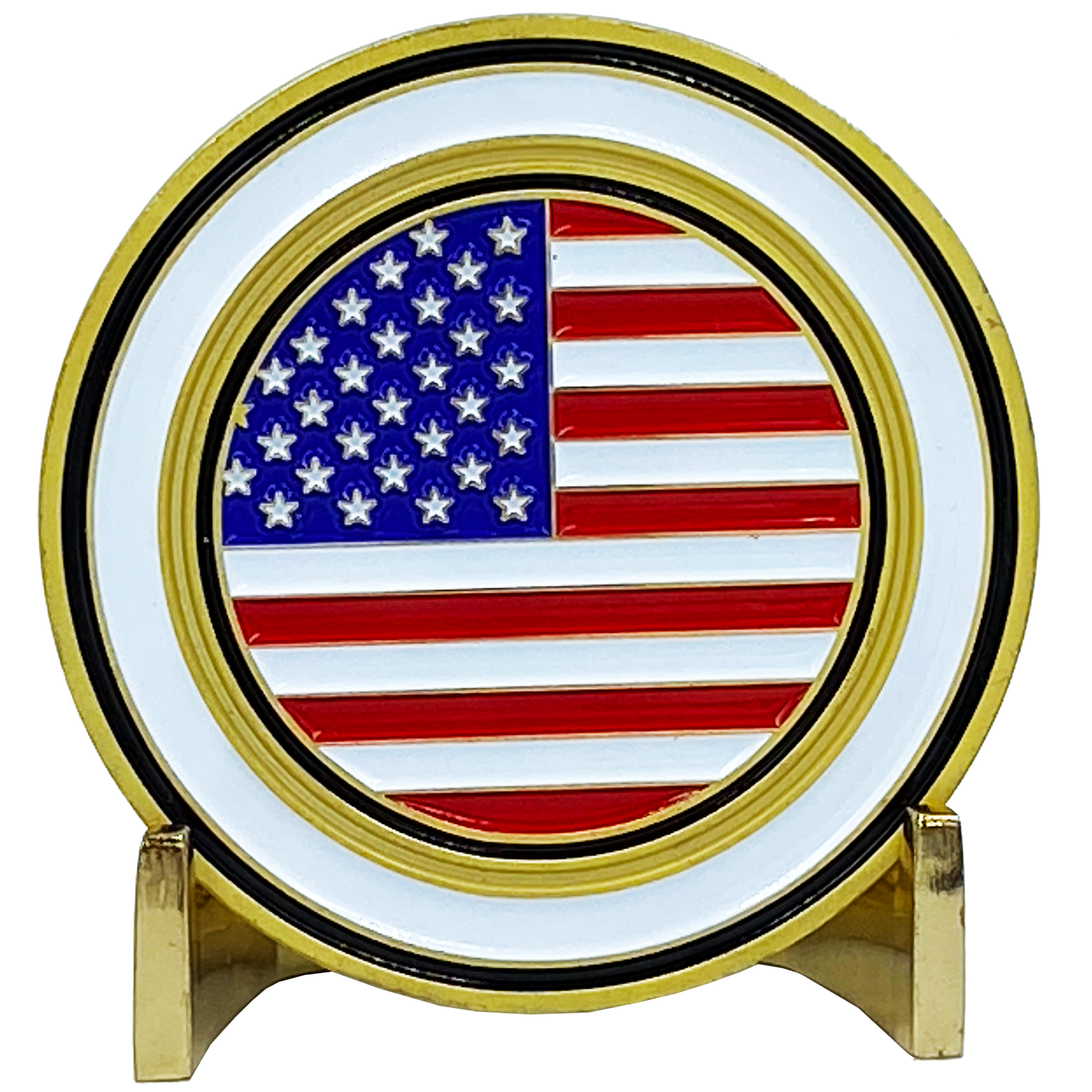 DL3-08 Military Warrior Heroes Challenge Coin Navy Air Force Marine Corps. Army Coast Guard Homeland Merchant Marines Veteran