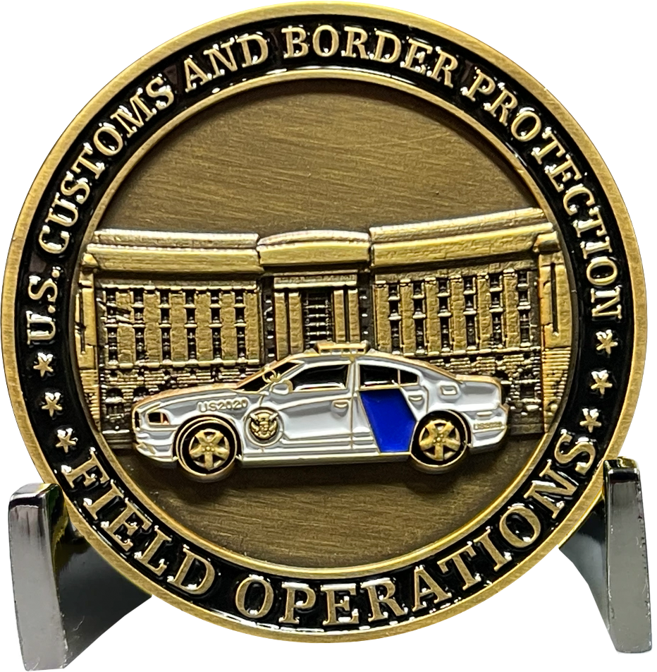 EL7-007 CBP HQ Headquarters CBP Officer FIELD OPS Agriculture Specialist CBPO Ronald Reagan Building Challenge Coin thin blue line