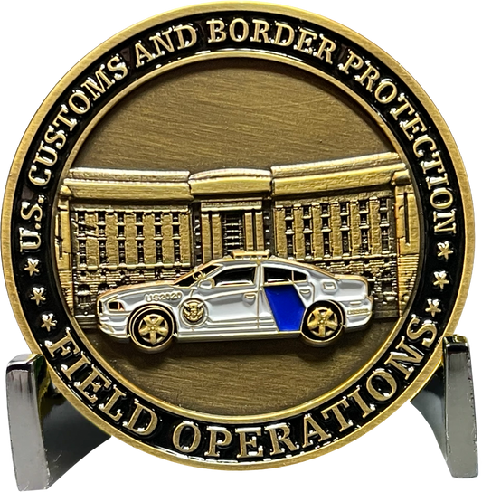EL7-007 CBP HQ Headquarters CBP Officer FIELD OPS Agriculture Specialist CBPO Ronald Reagan Building Challenge Coin thin blue line