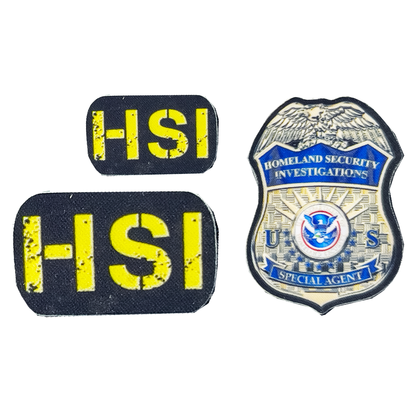 3 removable hook and loop patches