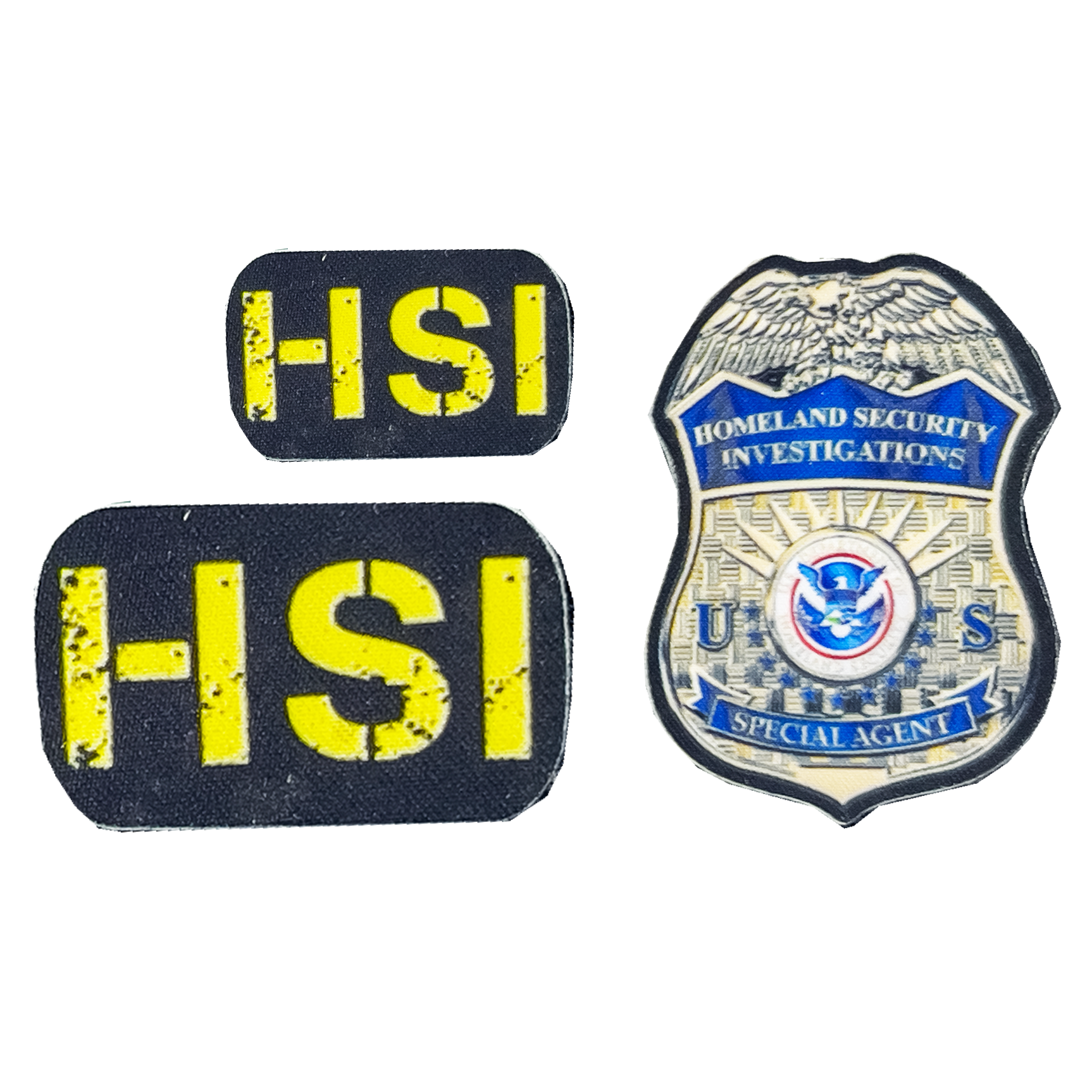 3 removable hook and loop patches