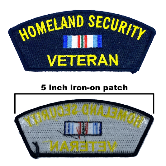 CC-007 Homeland Security Veteran retired Patch CBP TSA USCG USSS FEMA CIS FAM ICE HSI OIG FLETC