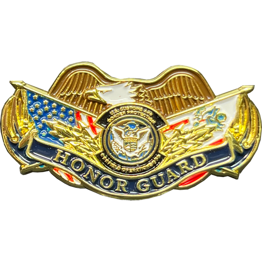 GL4-017 CBP Officer Field Operations Honor Guard off duty lapel pin non-uniform wear