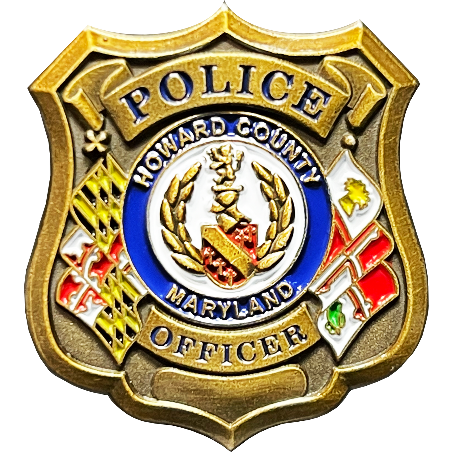 BL6-001 Howard County Maryland Police Department Police Officer pin