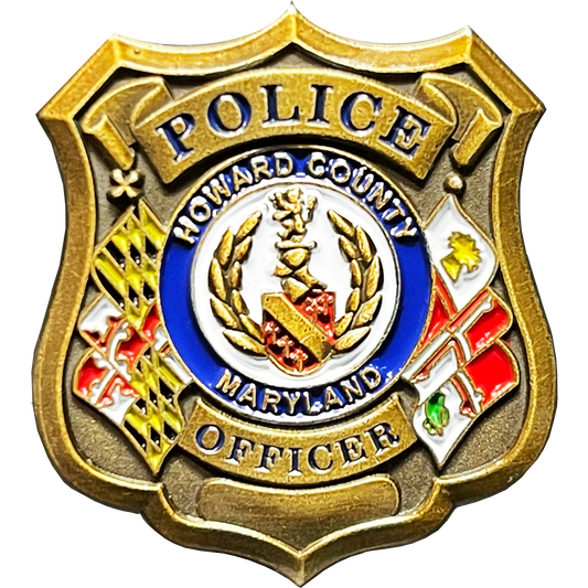 BL6-001 Howard County Maryland Police Department Police Officer pin