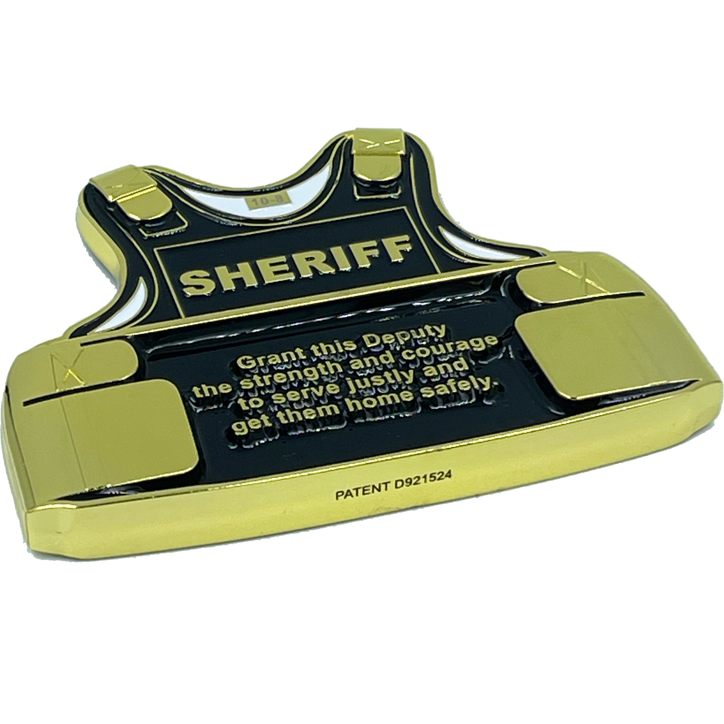 DL12-09 Sheriff Deputy Body Armor Police Officer Police Department Sheriff's Office Challenge Coin