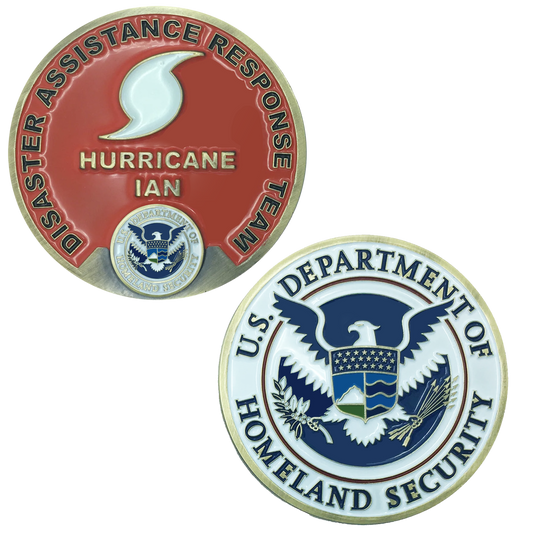 EL3-013 Hurricane Ian DART Disaster Assistance Response Team Lee County Sheriff CBP FEMA Challenge Coin