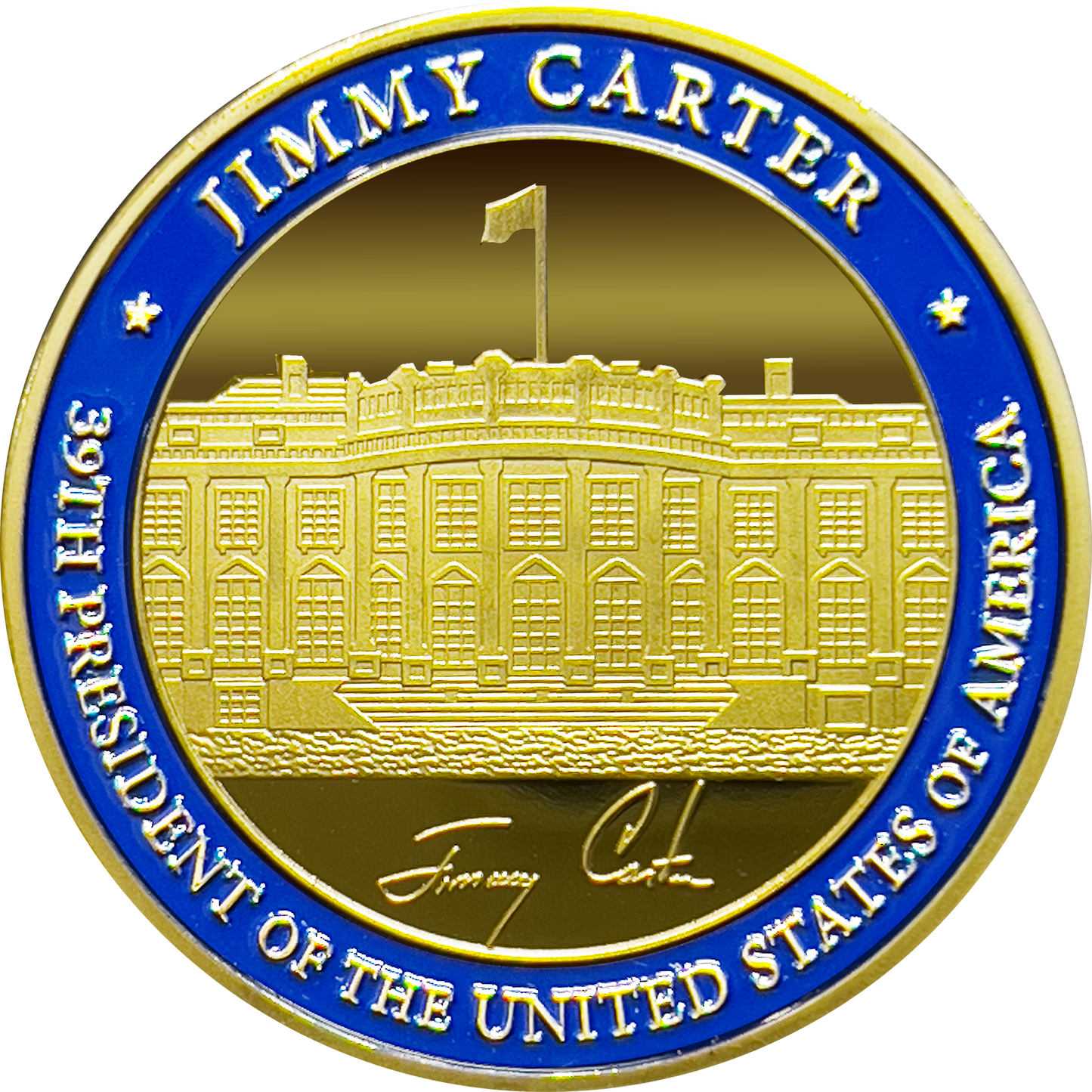 BB-002 39th President Jimmy Carter Challenge Coin White House POTUS coin