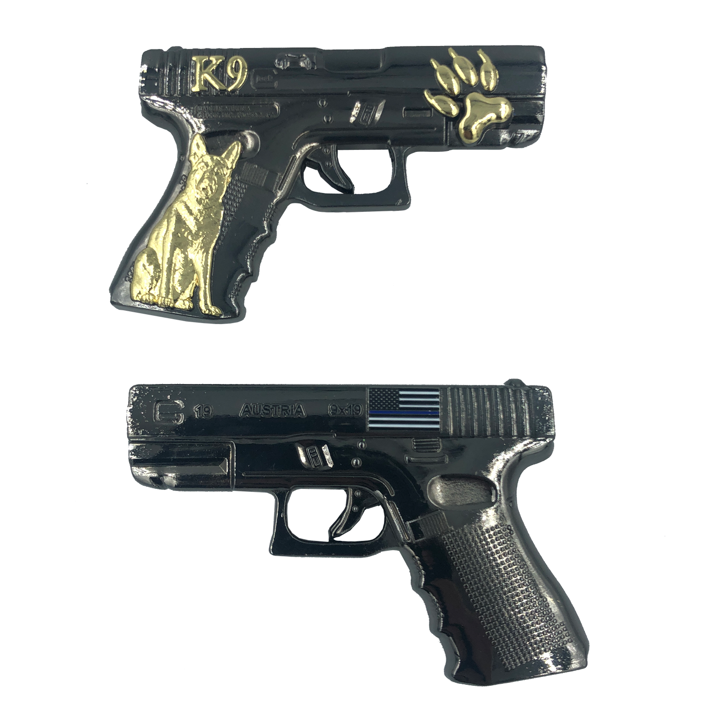 F-017 K9 Police Challenge Coin CBP POLICE FBI Secret Service ATF FAM Thin Blue Line canine