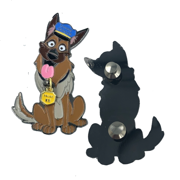 LL-006 K9 Prayer Challenge Coin pin for Canine Officer police