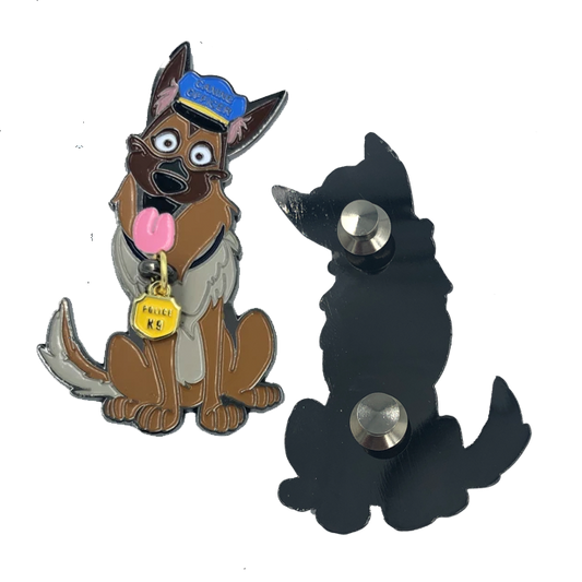 LL-006 K9 Prayer Challenge Coin pin for Canine Officer police