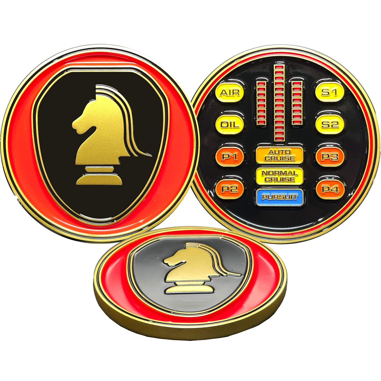 discontinued BL17-009 Knight Rider KITT Challenge Coin Knight Industries