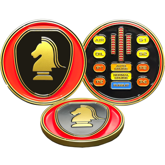 discontinued BL17-009 Knight Rider KITT Challenge Coin Knight Industries