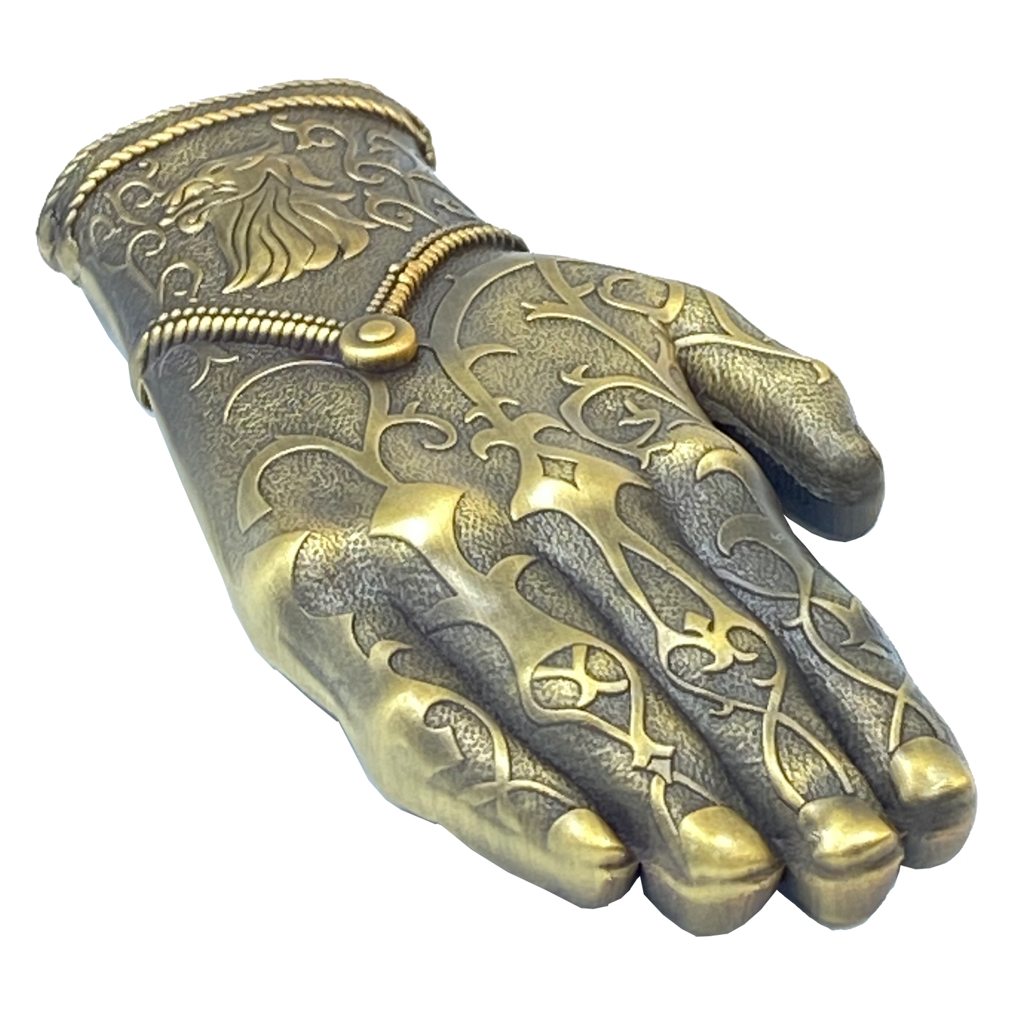 AA-016 Kingslayer Game of Thrones inspired GoT Jamie Lannister gold hand glove challenge coin