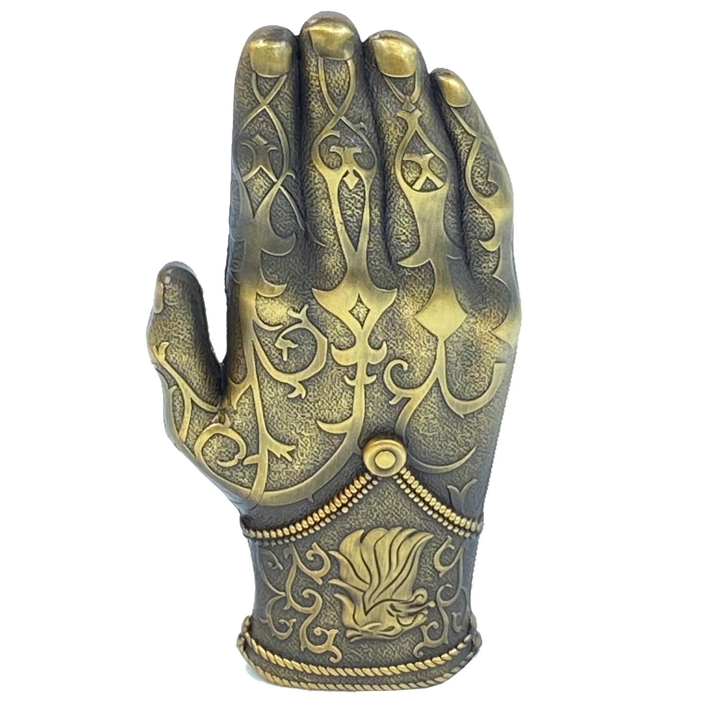 AA-016 Kingslayer Game of Thrones inspired GoT Jamie Lannister gold hand glove challenge coin