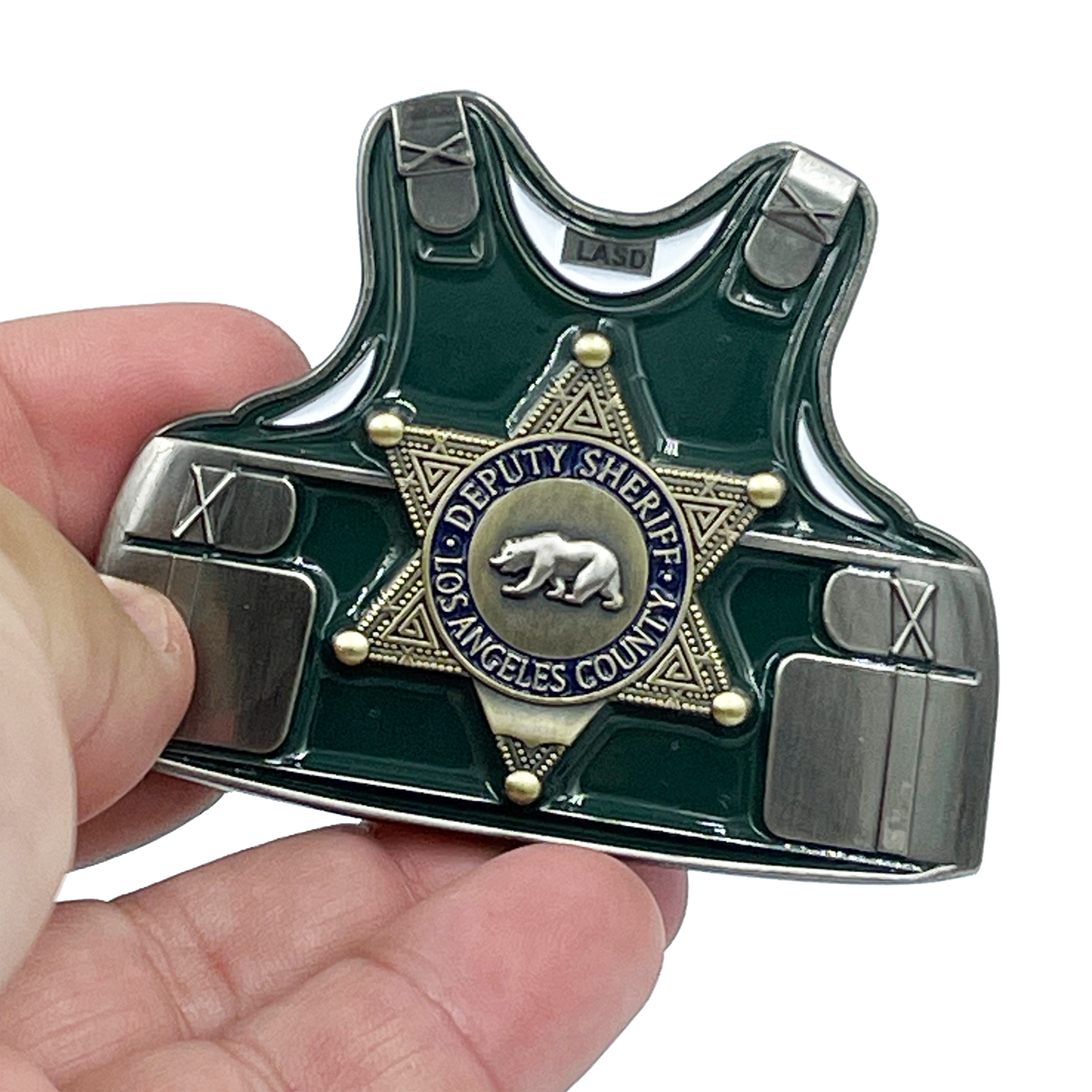 BL11-006 Los Angeles County Deputy Sheriff Body Armor LASD Challenge Coin LA Sheriff's Department