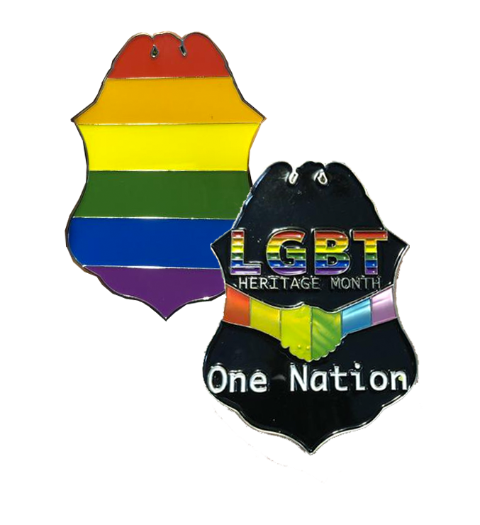 JJ-018 LGBT Police   Challenge Coin