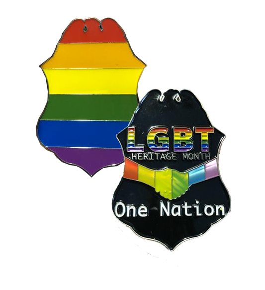 JJ-018 LGBT Police   Challenge Coin