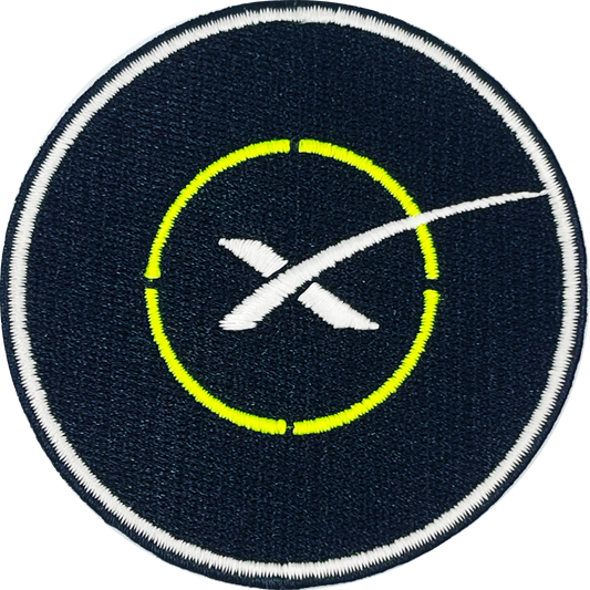 discontinued BL13-019 SpaceX Landing Pad Landing Zone iron-on patch