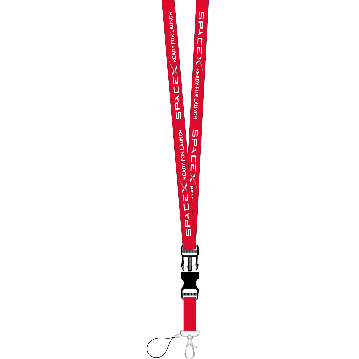 DL12-010 SpaceX Launch Crew Lanyard ID Card holder or Keychain school student 31 inch with Space X