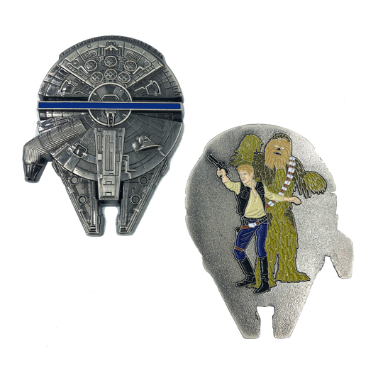 DL5-02 Thin Blue Line Police Millenium Challenge Coin Rogue