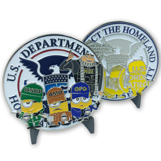 KK-015 CBP Challenge Coin Border Patrol HSI Field Operations