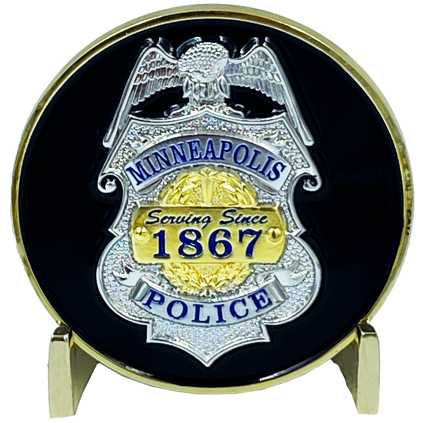 G-013 MINNEAPOLIS POLICE DEPARTMENT PD MPD WALK OFF BLUE FLU CHALLENGE COIN SORRY WE’RE CLOSED
