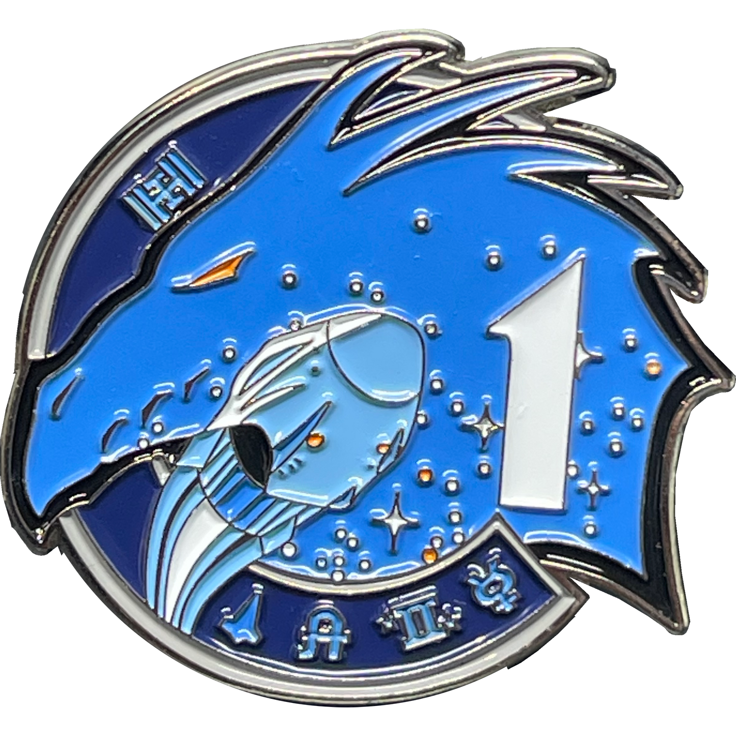 BL16-015 SpaceX Crew Dragon Mission 1 Mission One patch PIN NASA Crew-1 Space X