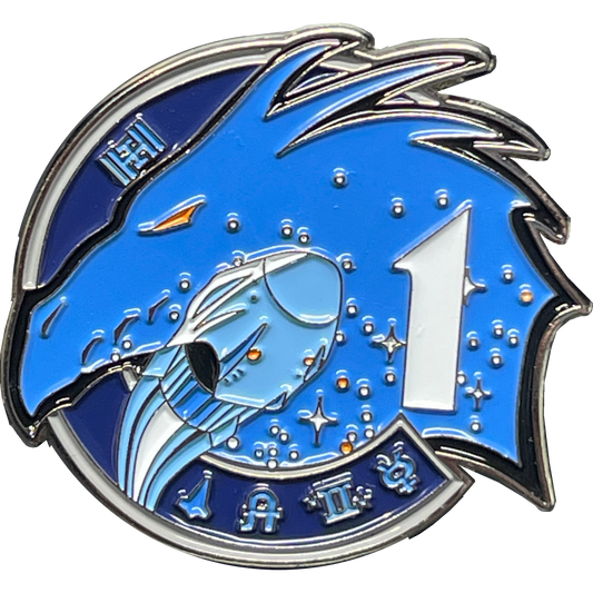 BL16-015 SpaceX Crew Dragon Mission 1 Mission One patch PIN NASA Crew-1 Space X
