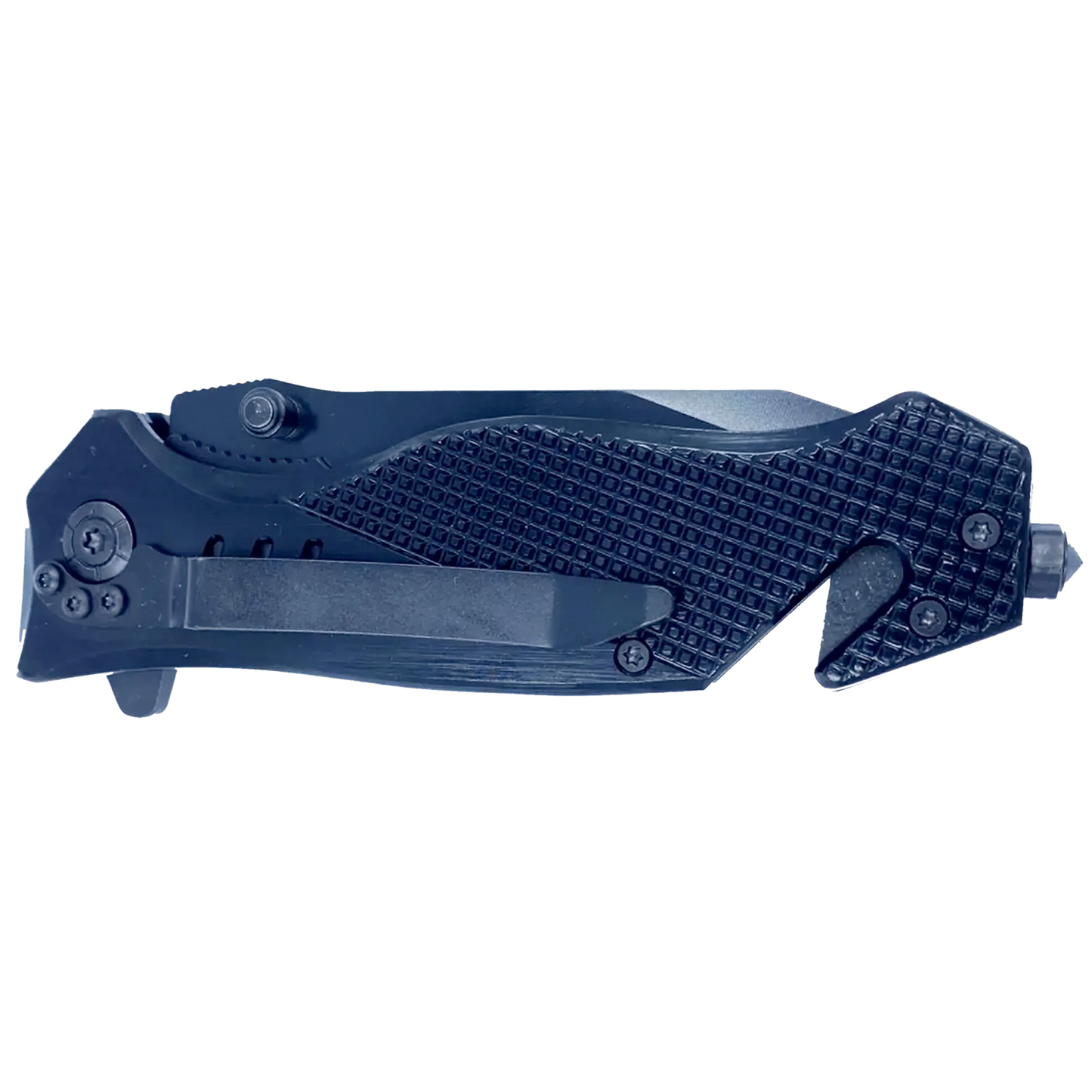 National Park Service Park Ranger NPS 3-in-1 Tactical Rescue tool knife with Seatbelt Cutter Steel Serrated Blade Glass