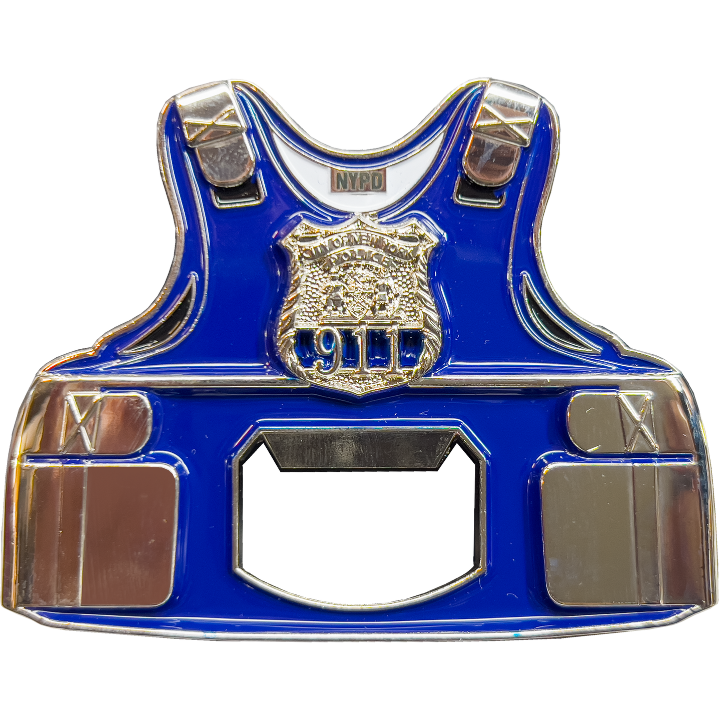 GL09-001 NYPD New York City Police Officer Bottle Opener Challenge Coin